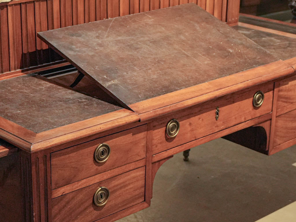 Finely cast gilt-bronze desk