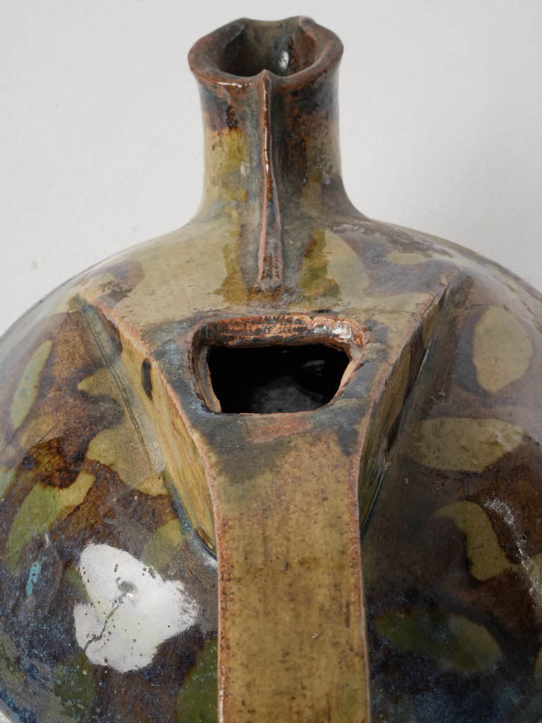 Textured artisan-crafted teapot