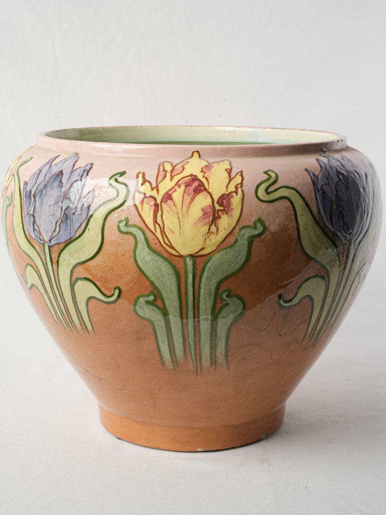 Unique floral motif cache pot
