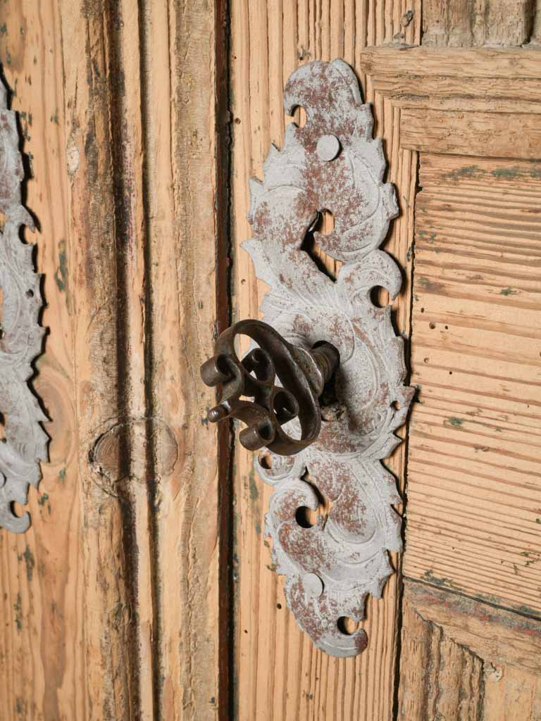 18th-Century Baroque Fir Wardrobe from the Alpine Regions - 80"