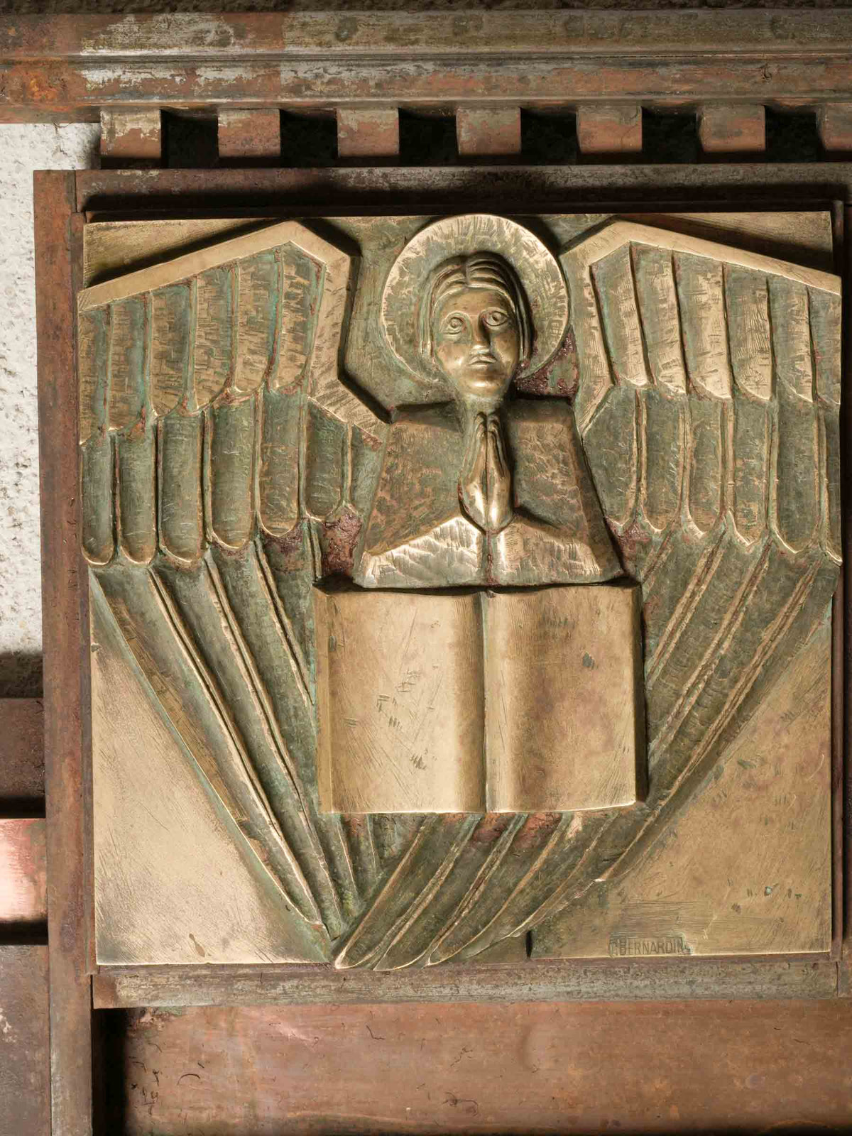 Exceptional Three-Part French Art Deco Chancel Barrier by Master Ironworker Georges Bernardin