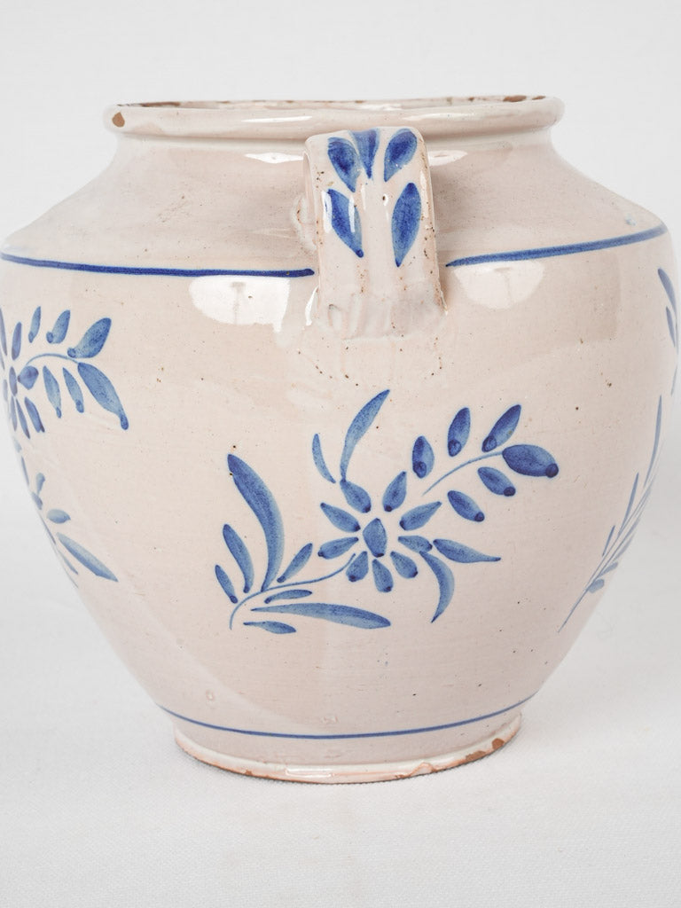 Charming Provencal blue flowered container