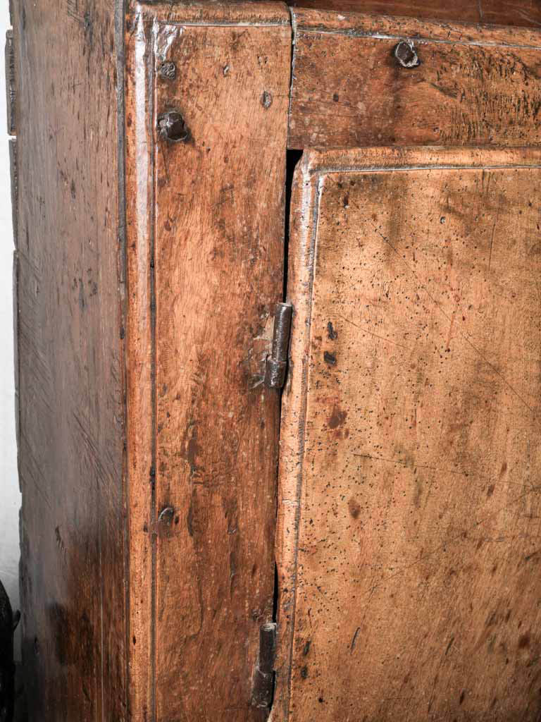 Rustic nut-brown chestnut cupboard