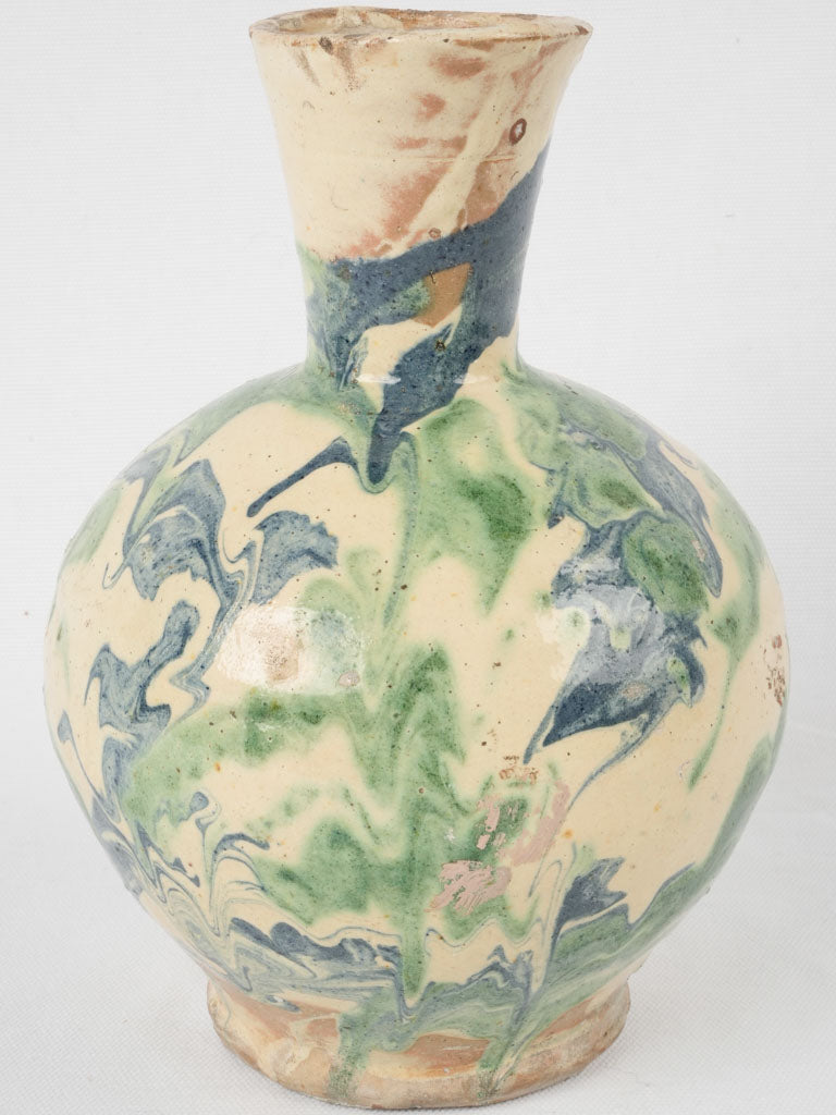 Rare blue-green French pottery piece