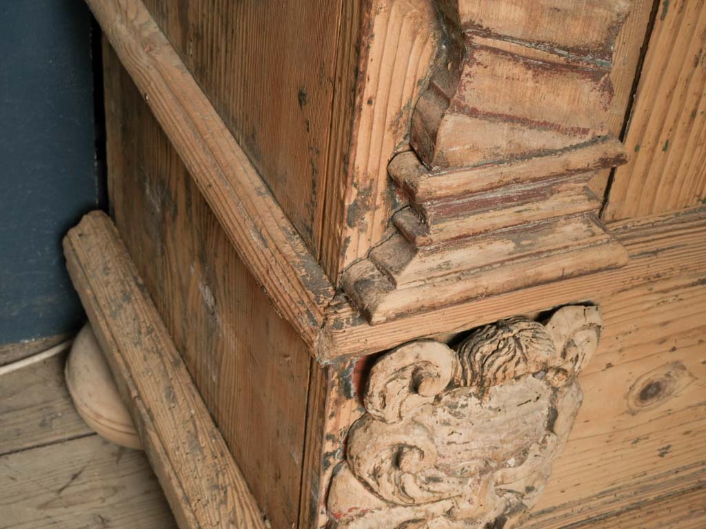 18th-Century Baroque Fir Wardrobe from the Alpine Regions - 80"