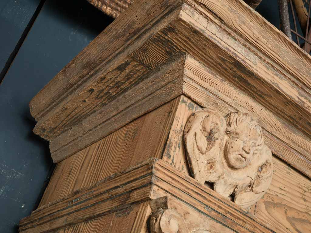 18th-Century Baroque Fir Wardrobe from the Alpine Regions - 80"