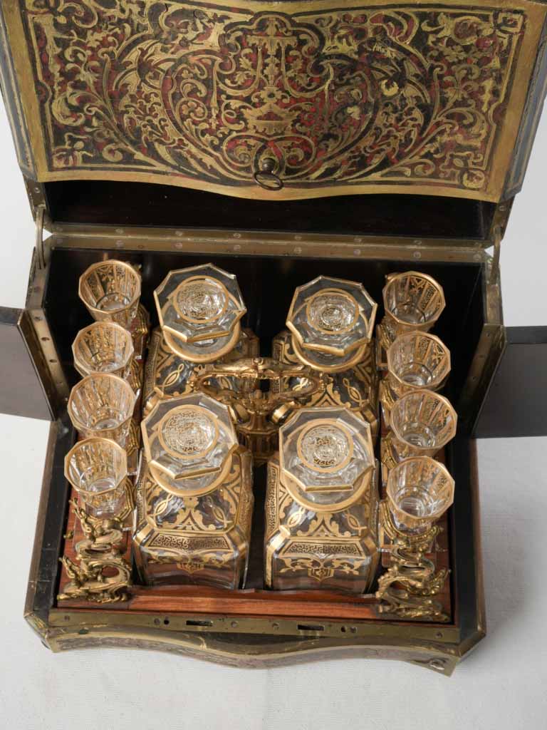 Textured vintage alcohol storage