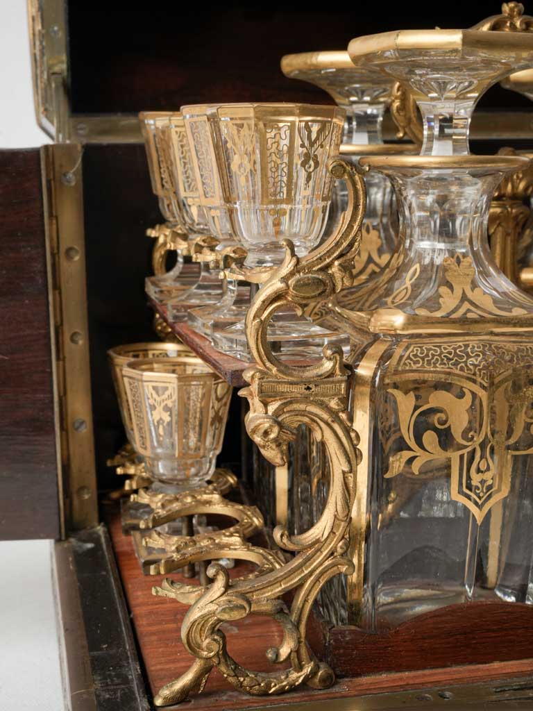 Sophisticated nobleman's decanter display  