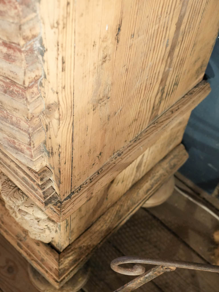 18th-Century Baroque Fir Wardrobe from the Alpine Regions - 80"