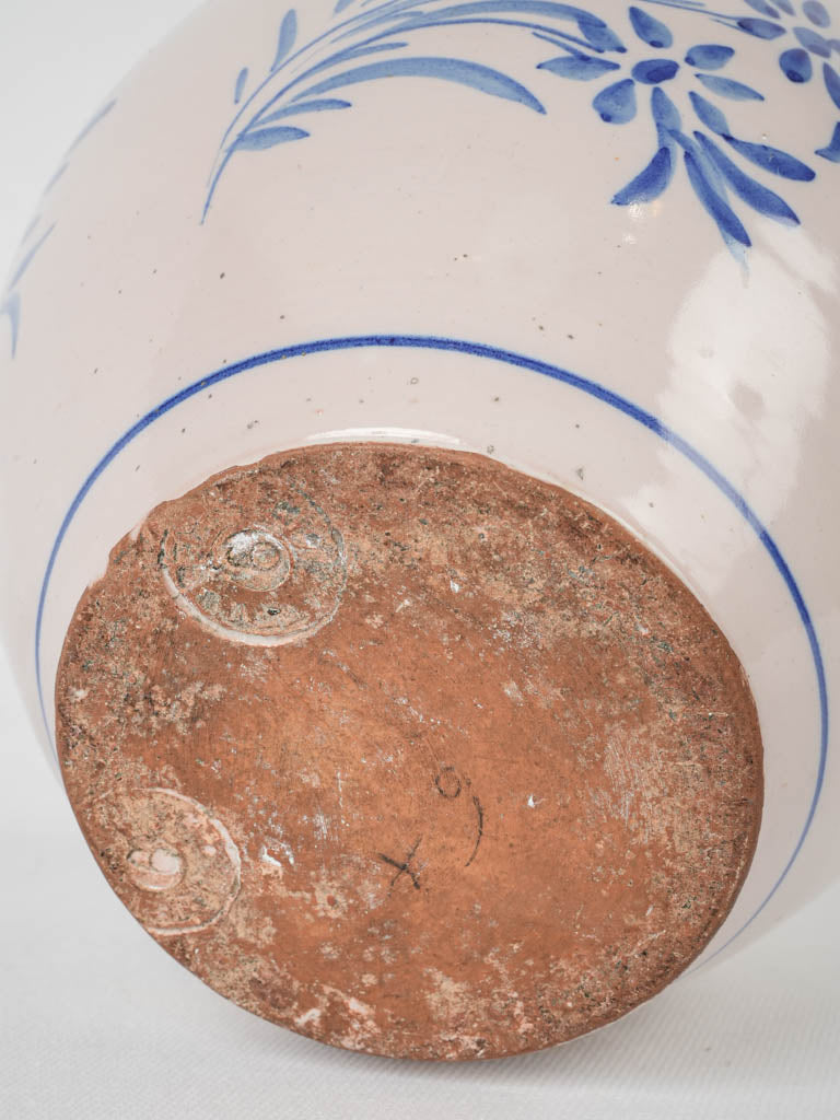 Delicate rustic Mediterranean flower pot
