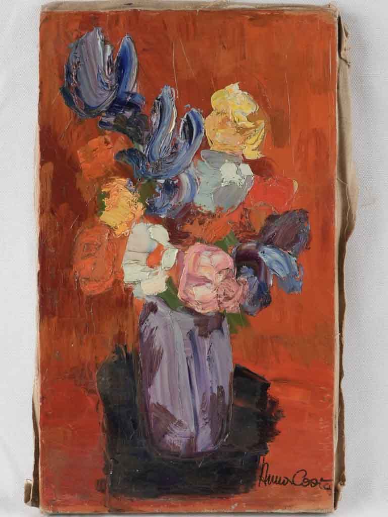 Colorful Floral Still Life Oil Painting