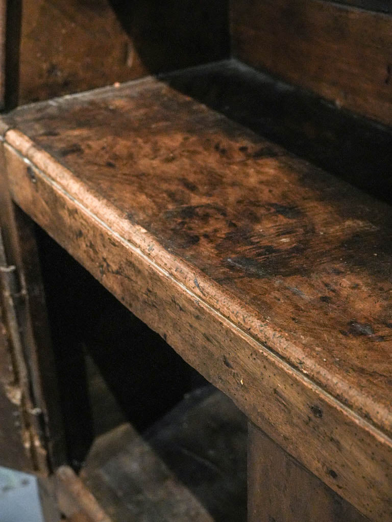 Handcrafted wooden buffet with patina