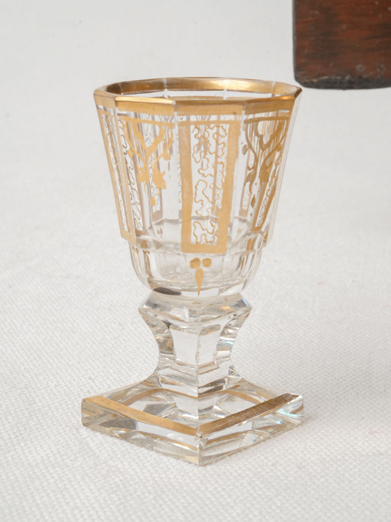 Lavish cut crystal glassware set