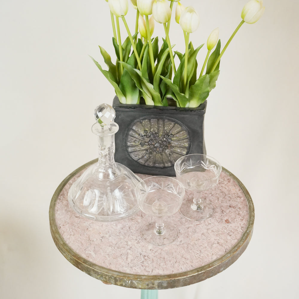 Luxurious transparent glass decanter