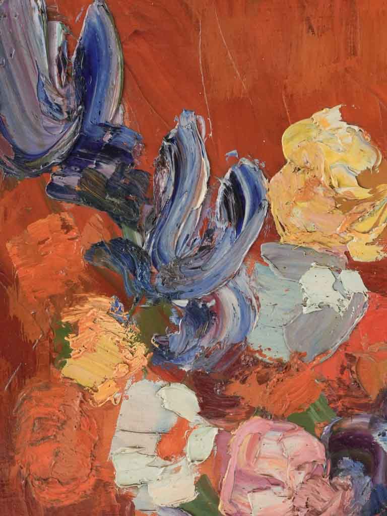 Vibrant Floral Oil Painting