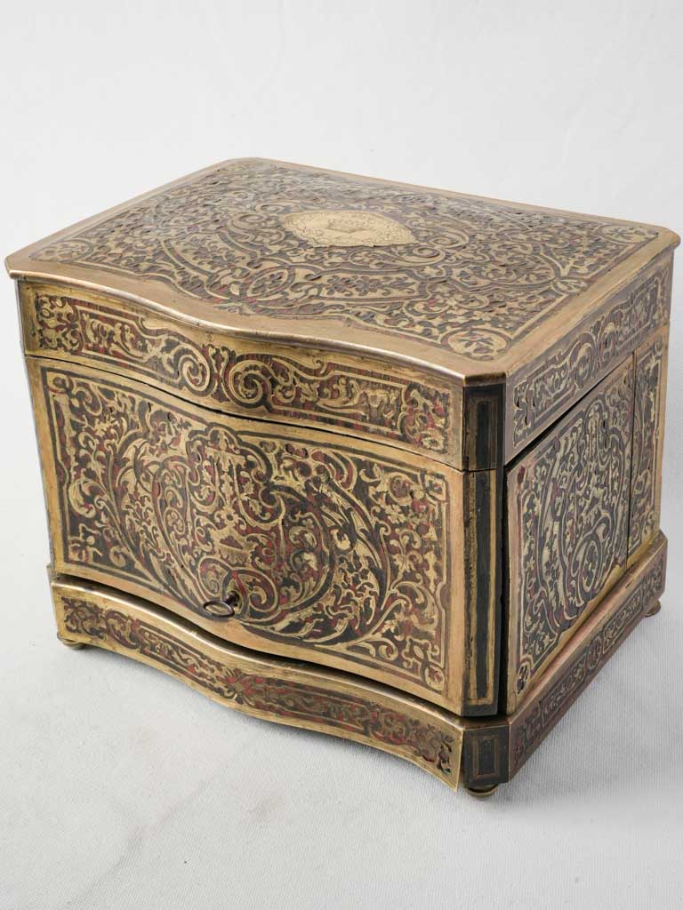 Antique marquetry drinks cabinet