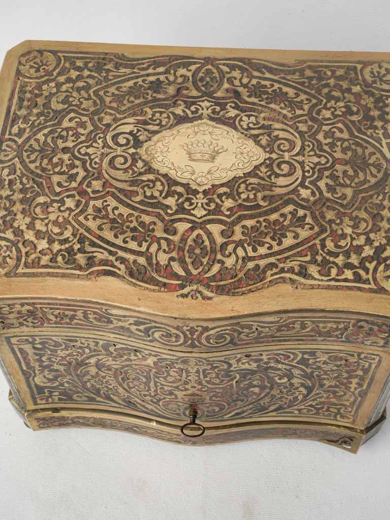 Antique gilded brass decor cabinet