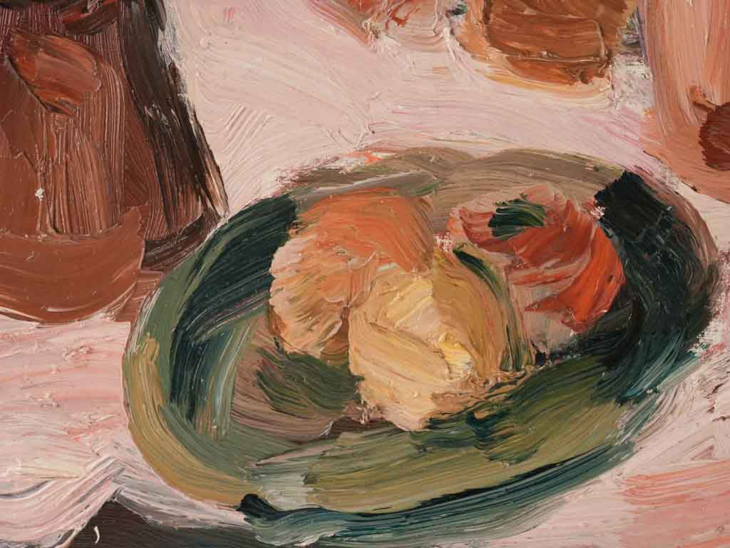 Antique Costa still life with flowers