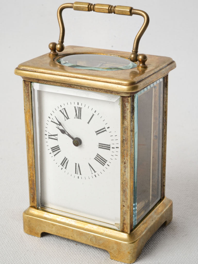 Antique elegant gilt brass clock
