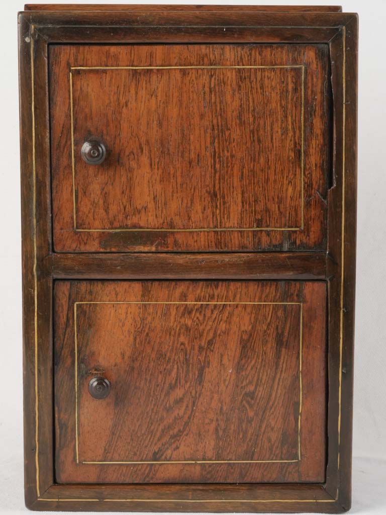 Artistic marquetry tobacco container