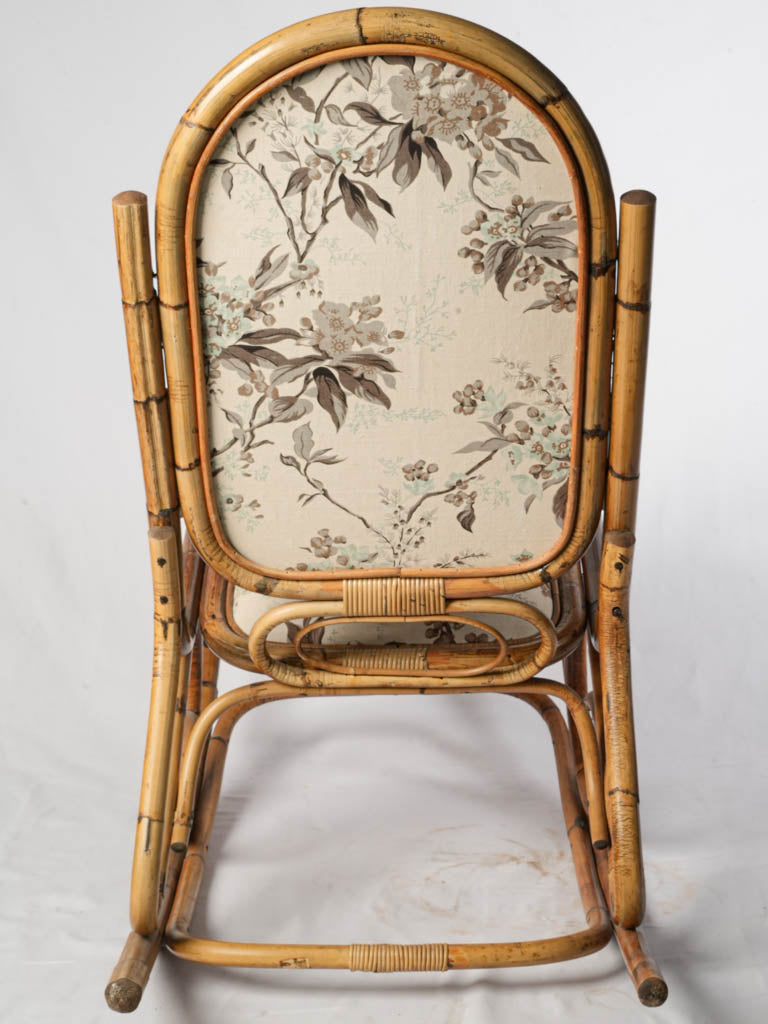 Exquisite patterned bamboo nursery chair