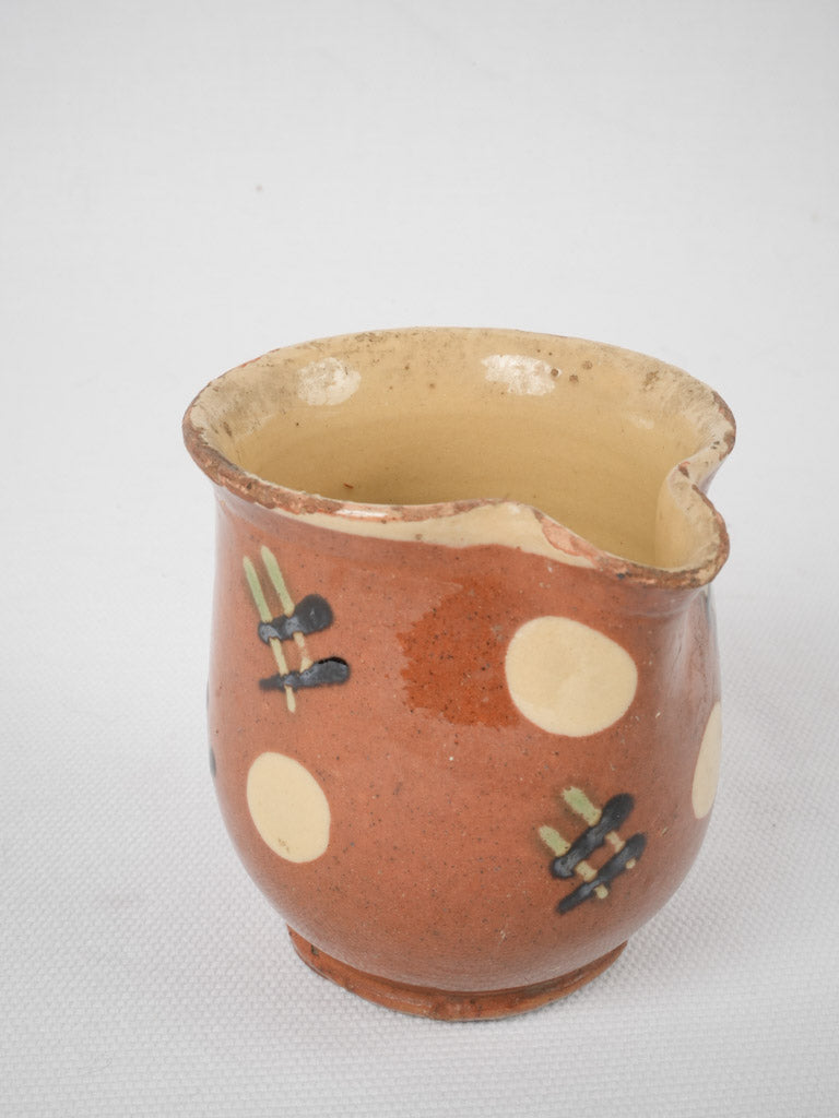 Collectible French Alps pottery creamer