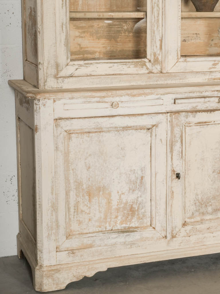 Vintage French Country Glass Cabinet