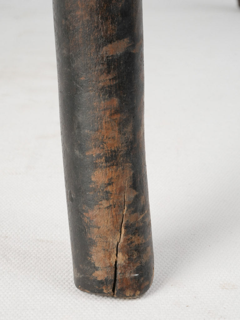 Retro black beechwood Parisian seat