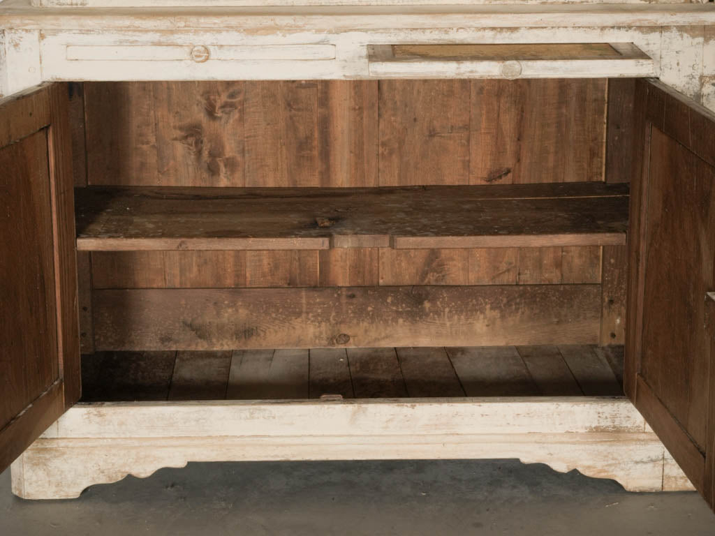 Authentic Vintage French Glass Cupboard