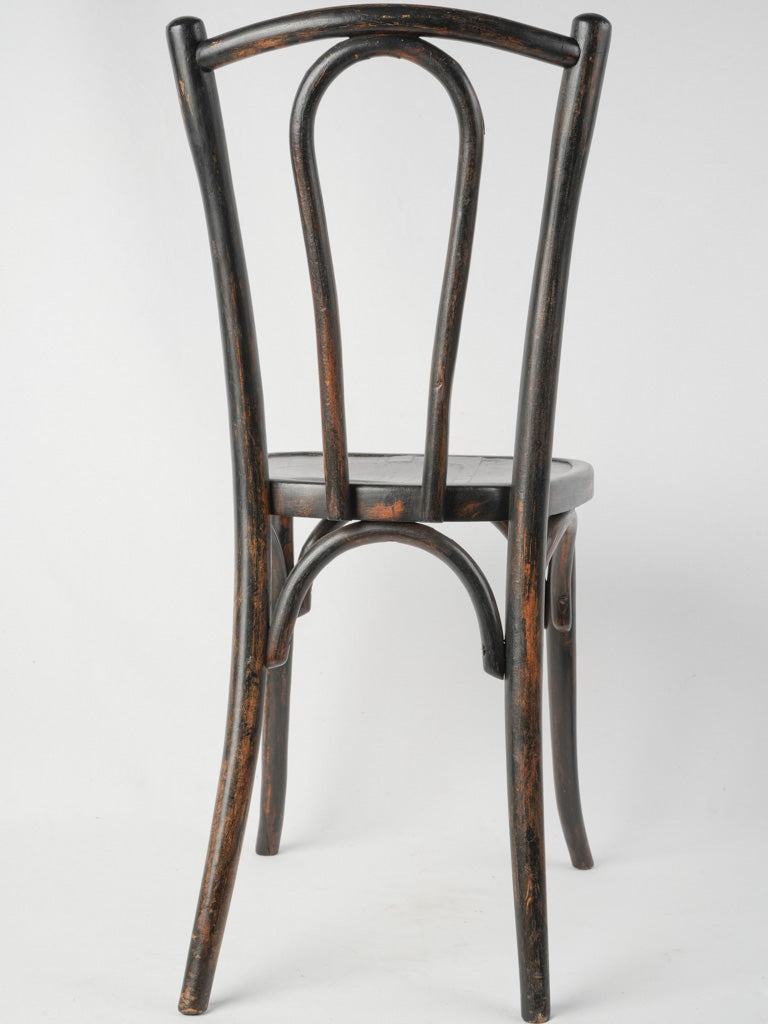 Timeless chic black bistro seat