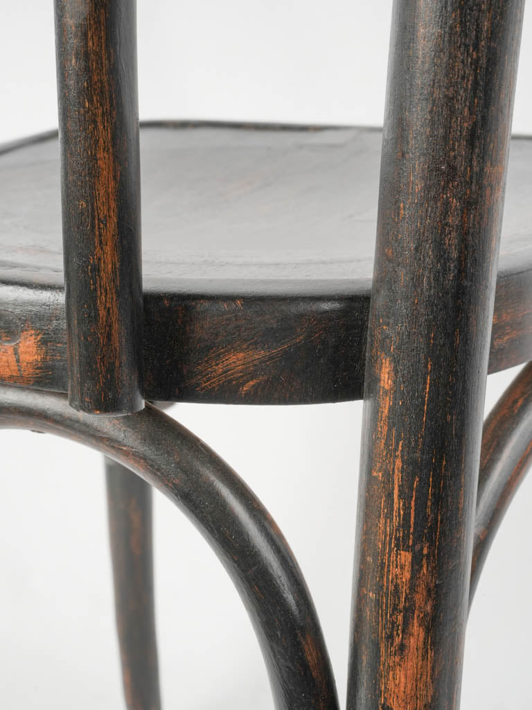 Refurbished steam-bent wooden chair