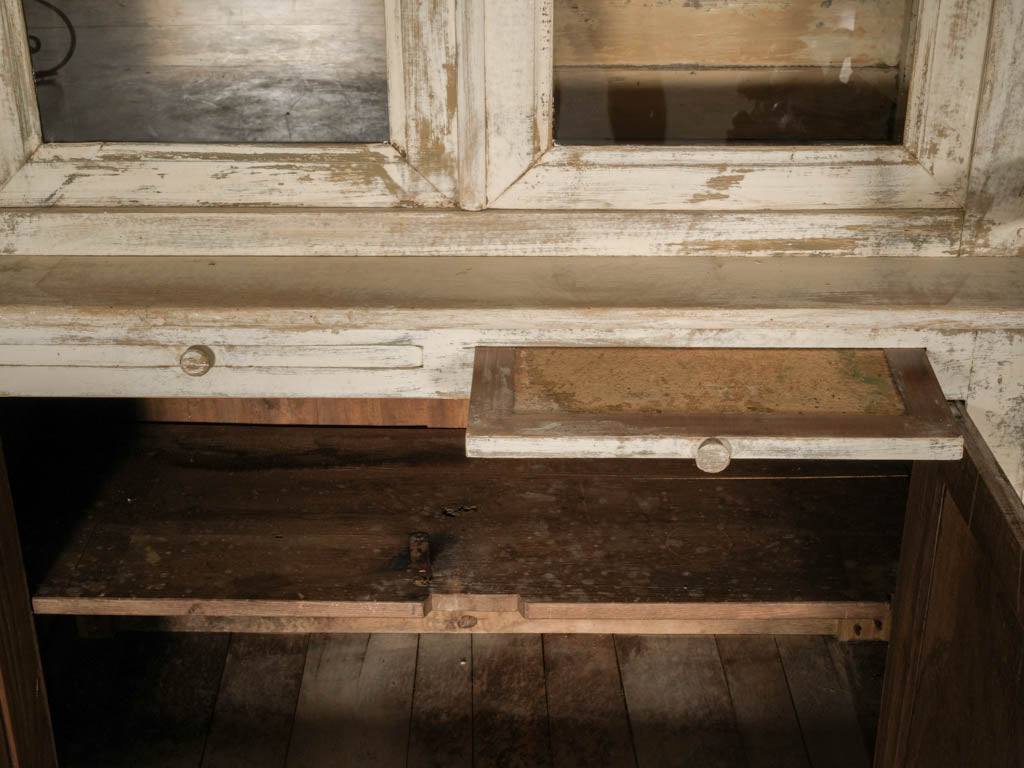 Vintage French Glass Door Cabinet