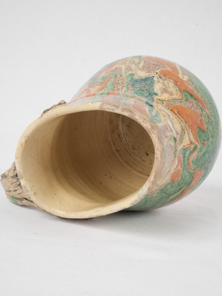 Rustic Alpine French pottery pitcher