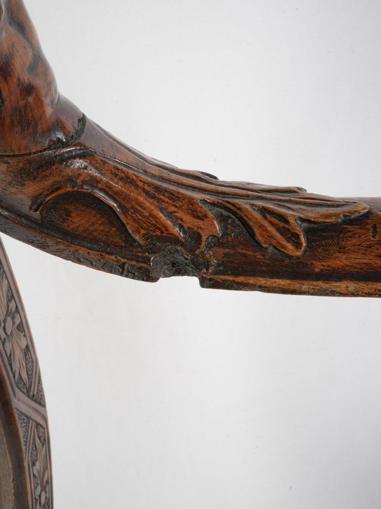 Aged rich patina armchair