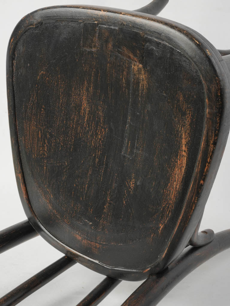 Authentic French blackened cafe chair