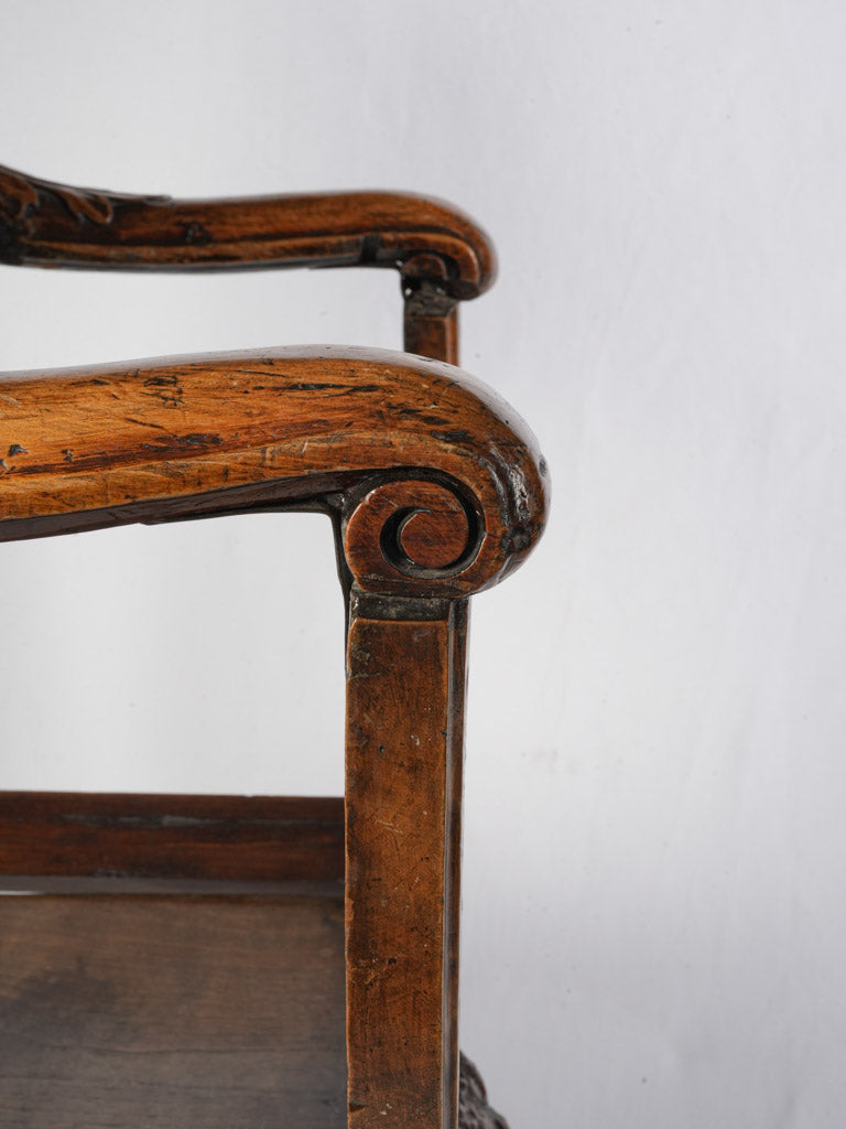 Artistic historical accent chair