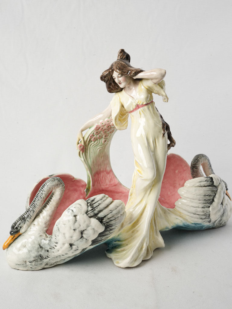 Graceful barbotine garden planter