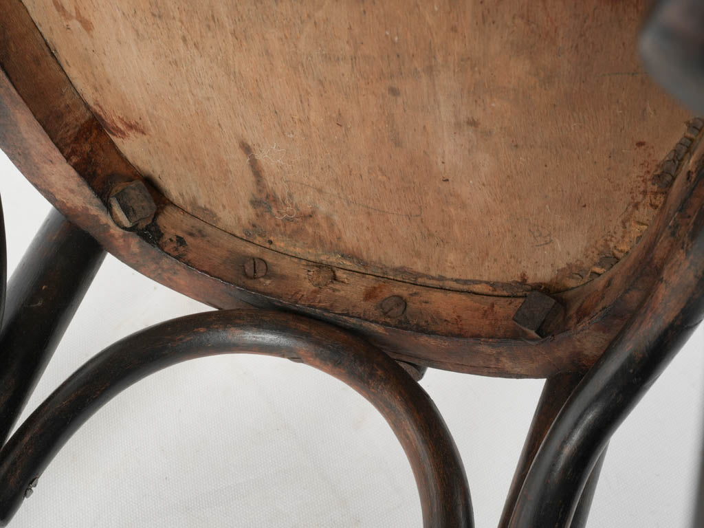 Traditional reconditioned bistro-style seating