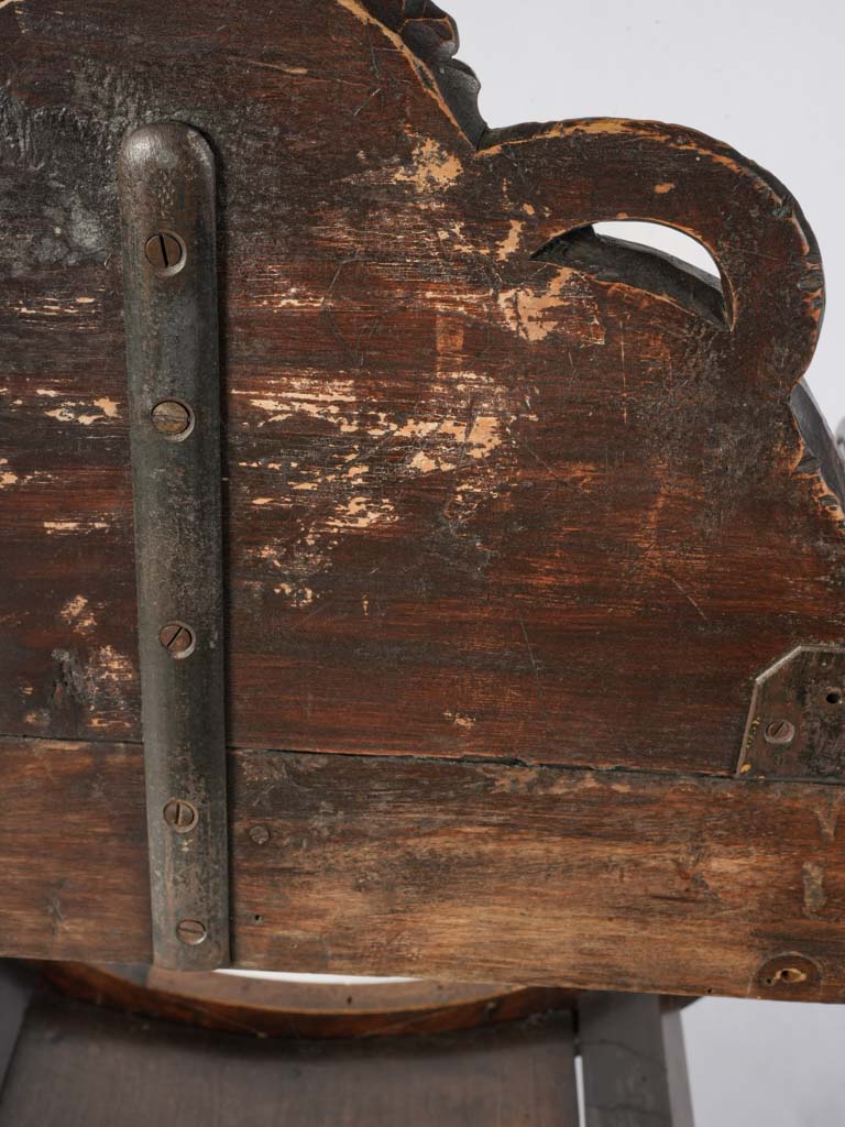 Graceful walnut antique chair