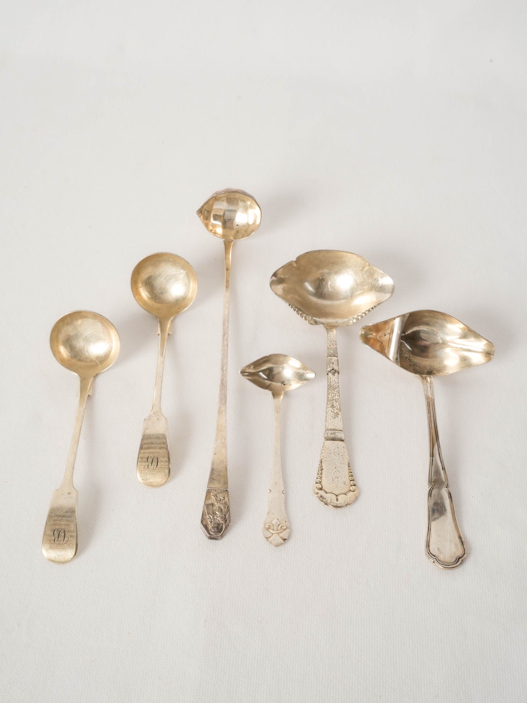 Set of French Silver-Plated Ladles and Serving Spoons
