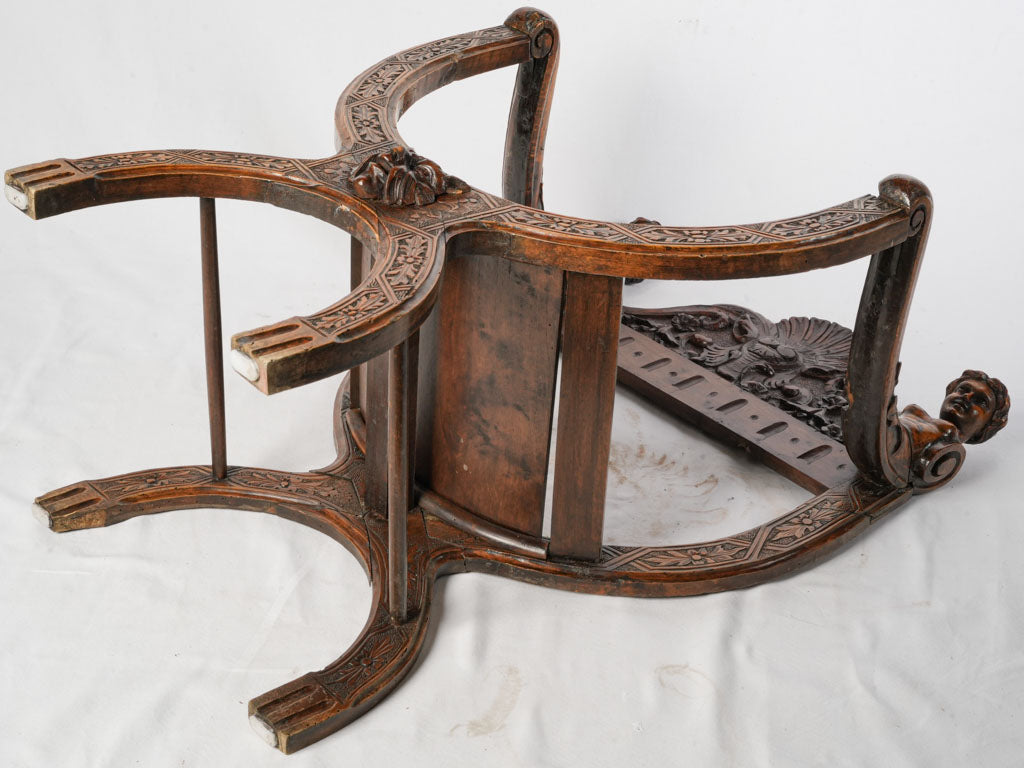 Rich wooden fauteuil Dagobert