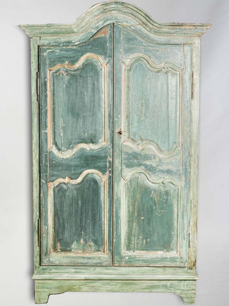 Antique French Louis XV Corner Cupboard w/ Original Paint - 77½"