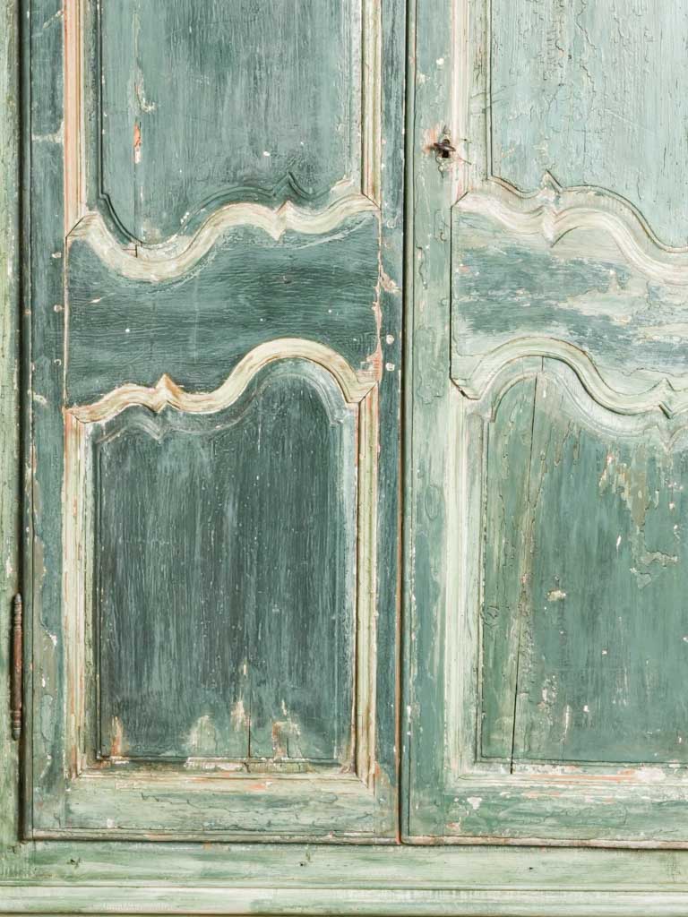 Antique French Louis XV Corner Cupboard w/ Original Paint - 77½"
