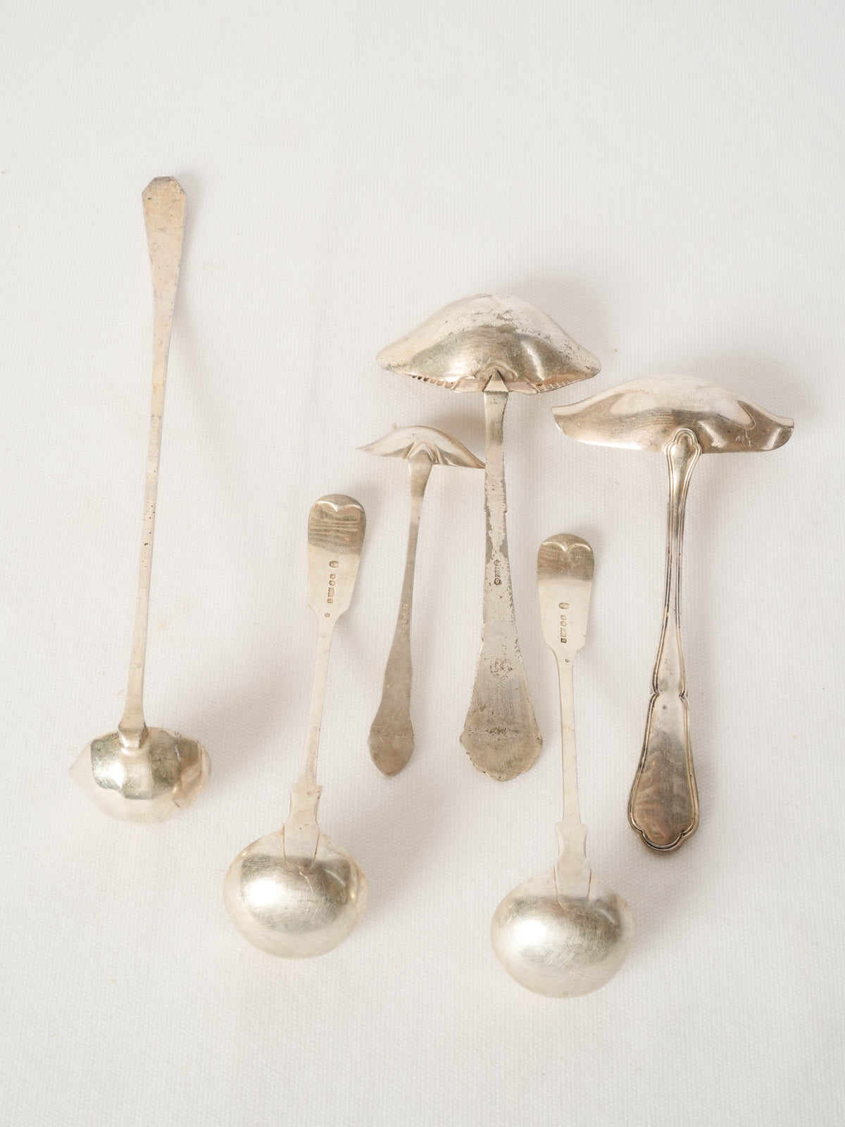 Set of French Silver-Plated Ladles and Serving Spoons