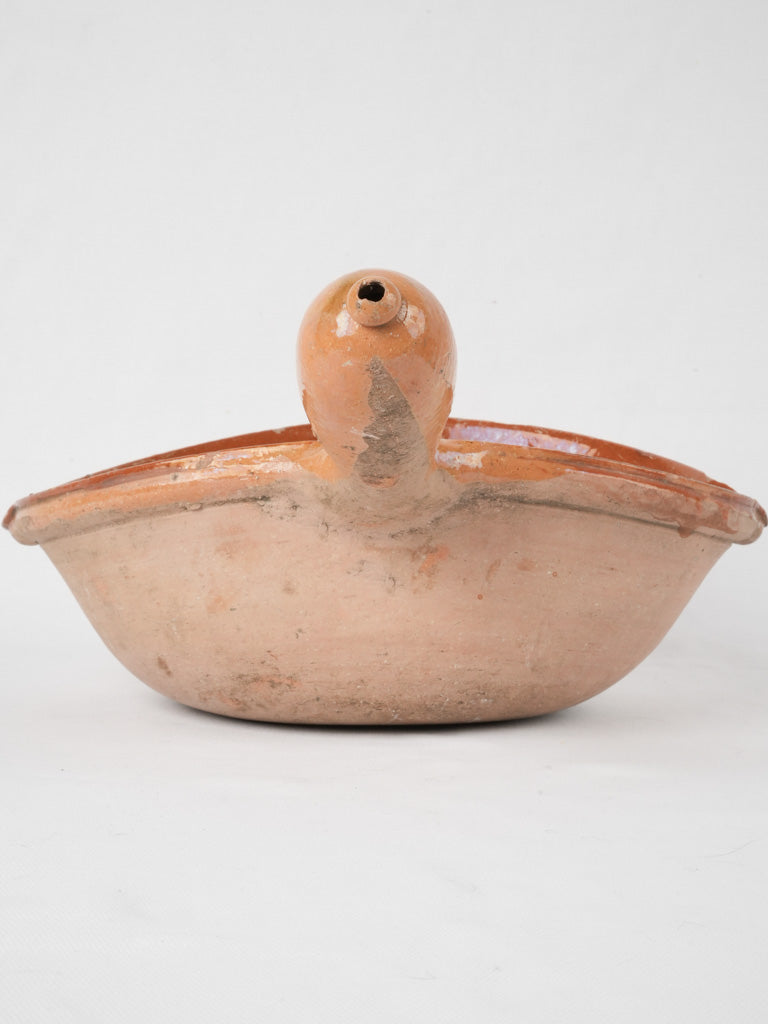 Aged patina French basting cocotte