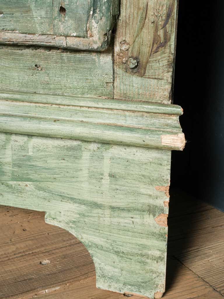 Antique French Louis XV Corner Cupboard w/ Original Paint - 77½"