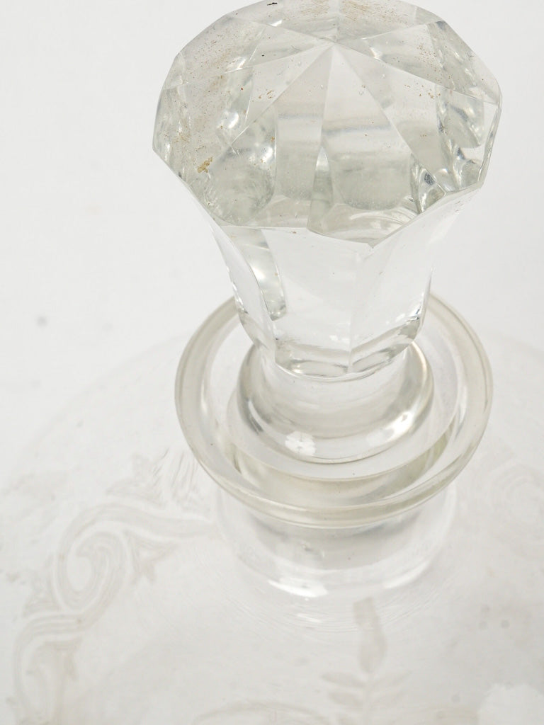 Lovely petite 19th century crystal decanter
