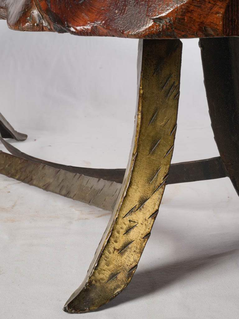 Natural contoured edge table