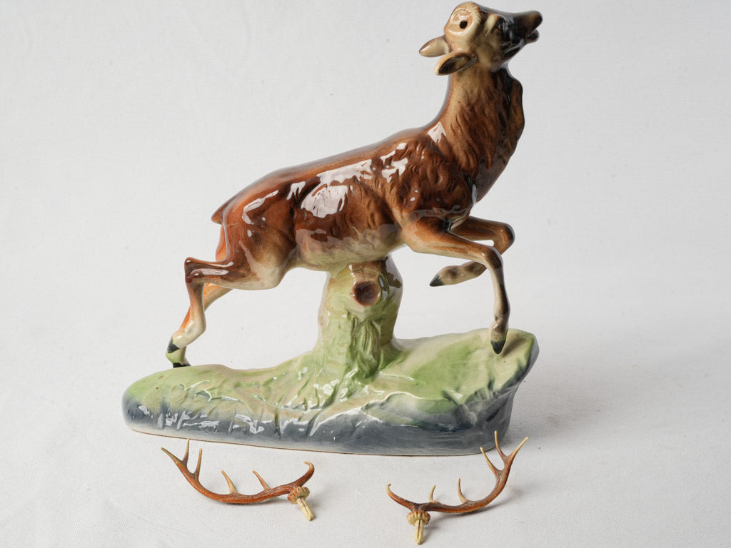 Graceful alpine character sculpture