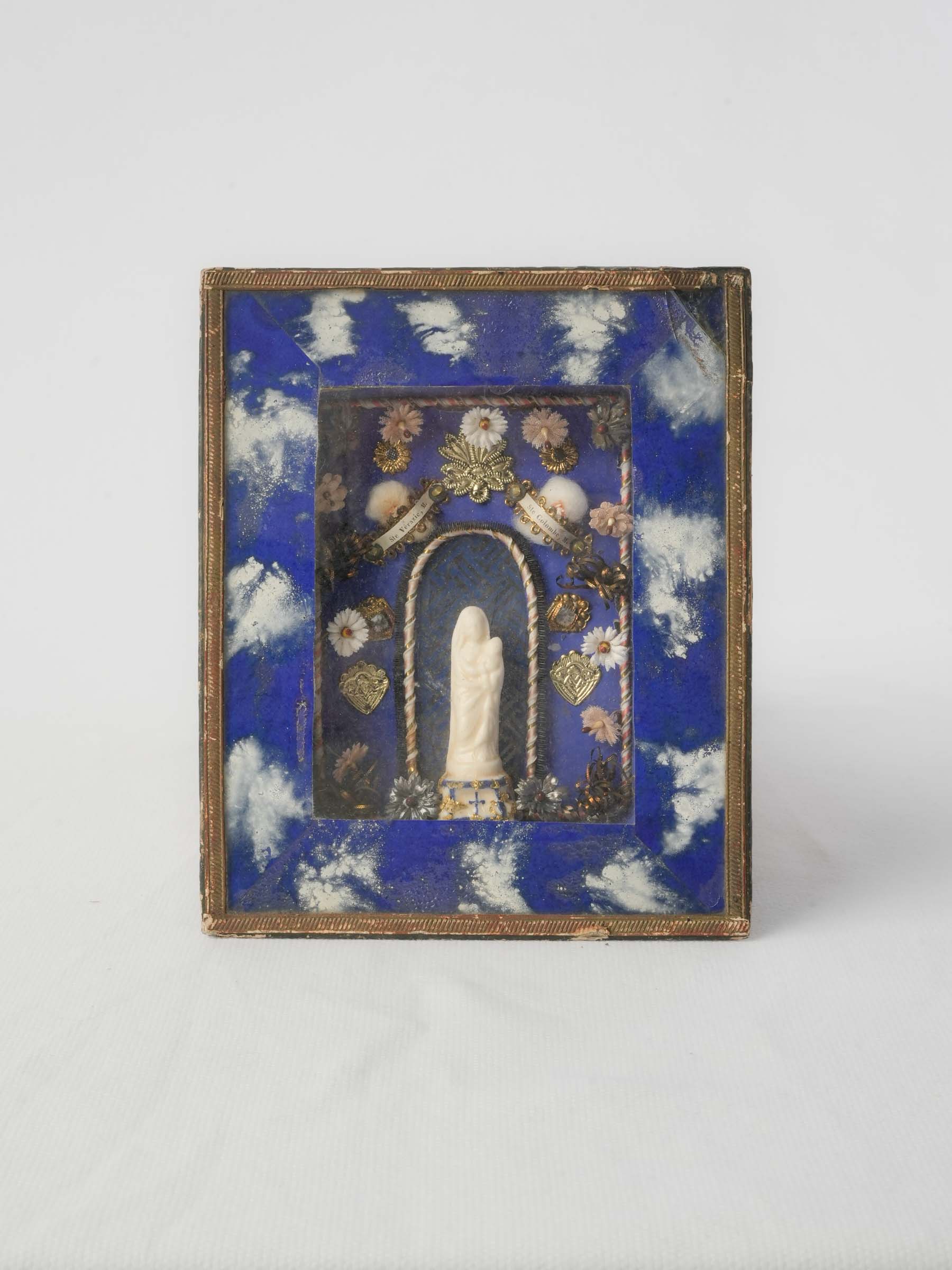 Ornate antique glass reliquary
